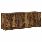 vidaXL Armoire de rangement pour lit mezzanine 2 pc Chêne fumé