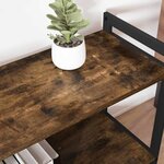 vidaXL Bibliothèque Chêne fumé 80 x 30 x 83 cm Bois d'ingénierie