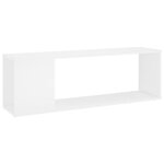 vidaXL Meuble TV Blanc 100x24x32 cm Bois d'ingénierie