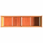 vidaXL Jardinière cire marron 180x50x50 cm bois de pin massif