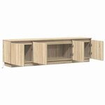 vidaXL Meuble TV avec LED Chêne sonoma 180 x 38 x 49 cm