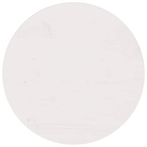 vidaXL Dessus de table Blanc Ø50x2 5 cm Bois de pin massif