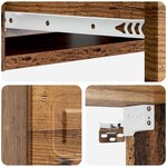 vidaXL Table d'appoint murale Bois ancien 59 x 34 5 x 17 cm