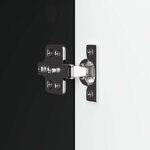 vidaXL Meuble TV Noir 99 x 34 5 x 50 cm Bois d'ingénierie
