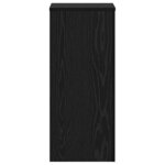 vidaXL Support de Plante 2 Pièces Chêne noir 30 x 30 x 70 cm