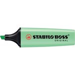 Surligneur boss original pastel pte biseautée 2 - 5 mm vert pastel stabilo