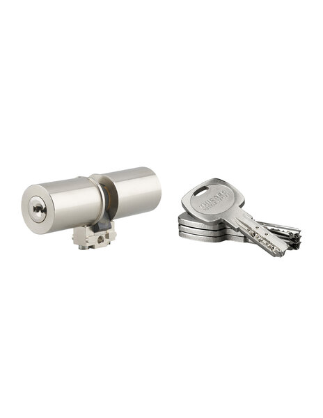 THIRARD - Cylindre adaptateur rond T2 FIC  41x41 mm  diamètre 26mm  4 clés - THIRARD
