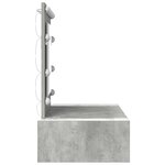 vidaXL Table de Toilette Gris 83 x 40 x 70 cm Bois d'ingénierie