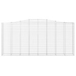 vidaXL Panier de gabions arqué 400x50x180/200 cm Fer galvanisé