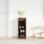 vidaXL Armoire à chaussures chêne marron 29 5x34x76 cm bois ingénierie
