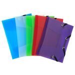 Chemise PP 3rab+élas.12X16 CRYSTAL COLOURS EXACOMPTA