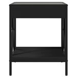 vidaXL Table basse avec LED Infinity noir 40x40x49 cm
