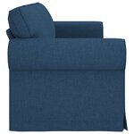 vidaXL Canapé Bleu 215 x 82 x 80 cm tissu