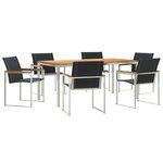 vidaXL Ensemble de salle à manger pour jardin 7 pc
