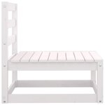 vidaXL Canapé d'angle de jardin coussins anthracite Bois de pin massif