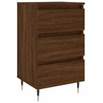 vidaXL Table de chevet chêne marron 40x35x69 cm bois d’ingénierie