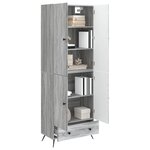 vidaXL Ensemble de Meubles 2 Pièces Sonoma gris Bois d'ingénierie