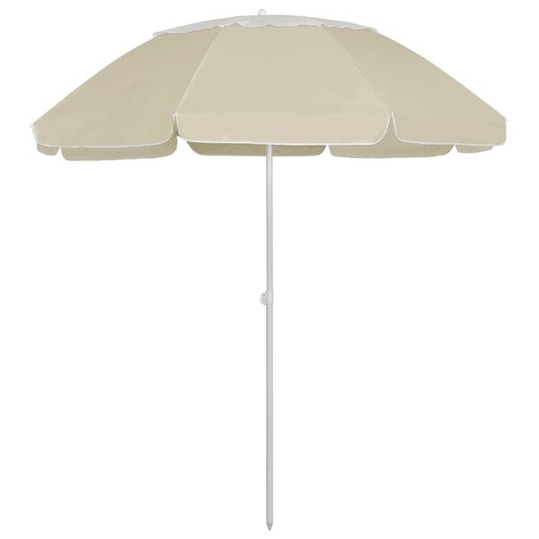 vidaXL Parasol de plage Jaune sable 300 cm
