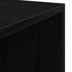 Armoire d'angle vidaXL noir chêne 33x33x100 cm en bois d'ingénierie