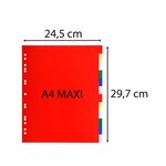 Jeu intercalaires polypropylène a4+ 12 touches