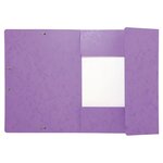 Chemise À Élastiques Maxi Capacity Carte Lustrée 425gm2 - A4 - Violet - X 25 - Exacompta