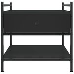 vidaXL Table basse noir 50x50x50 cm bois d'ingénierie