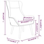 vidaXL Chaise de relaxation avec repose-pied Noir Tissu