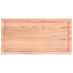 vidaXL Étagère murale marron clair bois chêne massif traité