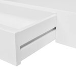 vidaXL Étagères murales avec tiroirs 2 Pièces Blanc 80 cm