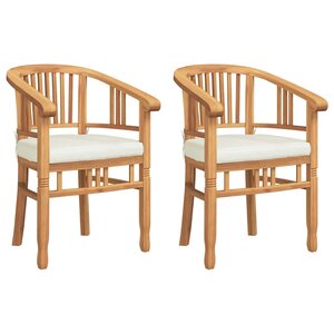 vidaXL Chaises de jardin 2 Pièces Marron 63 x 58 x 89 cm