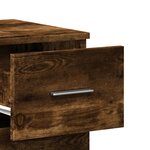 vidaXL Buffets 2 Pièces chêne fumé 59x39x80 cm bois d'ingénierie
