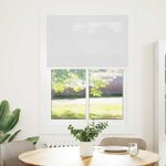vidaXL Store plissé blanc 100x100 cm largeur du tissu 99 4cm polyester