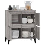 vidaXL Buffet Sonoma gris 60x35x70 cm Bois d'ingénierie