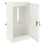 vidaXL boîte aux lettres Blanc 30 x 23 x 55 cm Acier