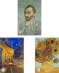 Monnaie ADVANCED ART Van Gogh Set 3 x 1 Oz Lingot Argent 5$ Samoa 2025 (PRÉCOMMANDE)