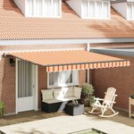 vidaXL Auvent Rétractable Jaune et Orange 400 × 350 cm