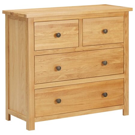 vidaXL Commode 80x35x75 cm Bois de chêne massif