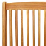 Chaises de jardin pliantes vidaXL avec coussin gris 4Pièces en bois d'acacia massif