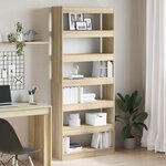 vidaXL Meuble de rangement / Cloison en chêne Sonoma 80x30x198 cm