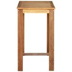 vidaXL Table de bar Bois d'acacia massif 60x60x105 cm