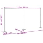 vidaXL Arche de mariage Doré 634 x 300 cm Acier