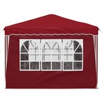 vidaXL Tente de fête pop-up 288 x 288 x 245 cm Bordeaux Tissu Oxford