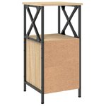 vidaXL Tables de chevet 2Pièces chêne sonoma 34x35 5x70cm bois ingénierie