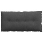 vidaXL Coussin de Dos Gris foncé 100 x 50 cm Tissu en velours côtelé