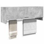 vidaXL Garde-robe gris béton 100x32 5x35 cm bois d'ingénierie