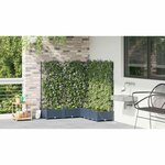 vidaXL Pots de jardin Gris 120 x 120 x 126 cm Acier