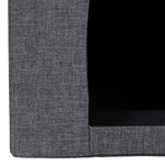 Banquette pliante moderne avec grotte intégrée pour animaux 95 x 45 x 40 cm en bois gris 13_0010880