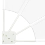 vidaXL Écran de confidentialité pour balcon Blanc 160 x 160 cm tissu