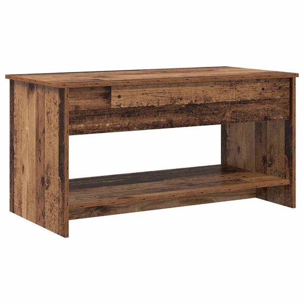 vidaXL Table basse Bois ancien 102 x 50 x 52.5 cm Bois d'ingénierie