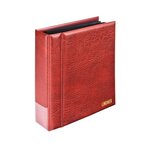 Album Multi-Collect Lindner pour cartes postales avec 30 feuilles. Couleur - Bordeaux